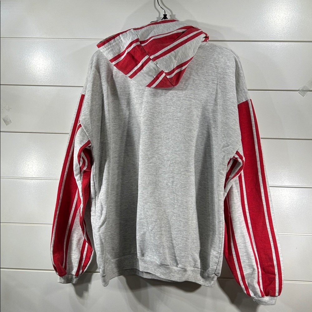 Vintage 90s Kansas City Chiefs Cliff Engle Striped Hoodie - Picture 7 of 7